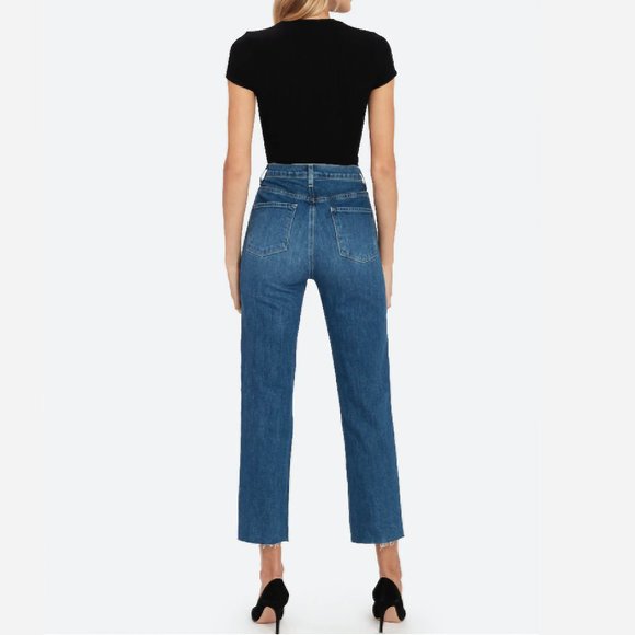 J Brand Jules High-Rise Ankle Straight Leg Embellished Urbanite Denim Jeans - Picture 7 of 13